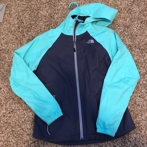 The North Face light raincoat - teal and mauve - Picture 1 of 3